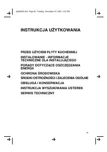 Instrukcja Whirlpool HOB 400 S Płyta do zabudowy