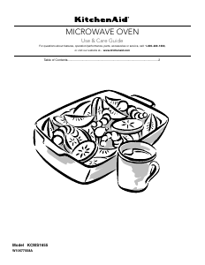 Bruksanvisning KitchenAid KCMS1655BSS Architect Mikrovågsugn