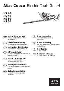 Handleiding AEG HS 40 Heggenschaar