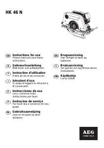 Handleiding AEG HK 46 N Cirkelzaag