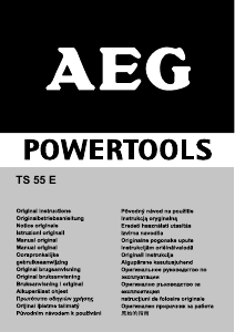 Instrukcja AEG TS 55 E Pilarka tarczowa