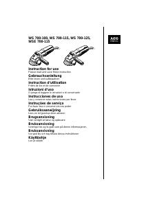 Bruksanvisning AEG WSE 700-115 Vinkelsliper