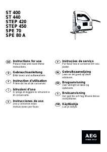 Manual AEG ST 400 Serra de recortes