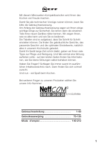 Manuale Neff H5972N0 Microonde