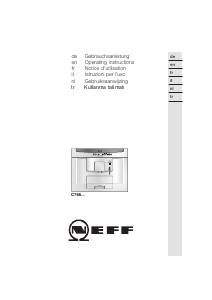 Kullanım kılavuzu Neff C7660N1 Kahve makinesi