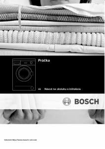Návod Bosch WAA20160BY Práčka