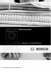 Bedienungsanleitung Bosch WAA28162 Waschmaschine
