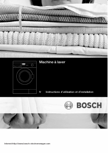 Mode d’emploi Bosch WAE24260FF Lave-linge