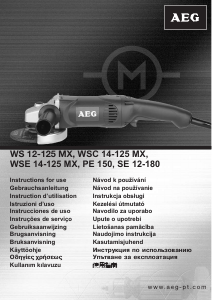 Manuál AEG WSE 14-125 MX Úhlová bruska