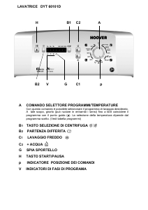 Manuale Hoover DYT 60101D-S Lavatrice
