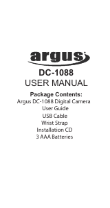 Handleiding Argus DC 1088 Digitale camera