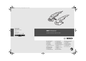 Priročnik Bosch GWS 21-180 H Professional Kotna brusilka