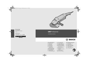 Руководство Bosch GWS 20-230 H Professional Углошлифовальная машина