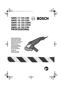 Bruksanvisning Bosch GWS 15-125 CITH Professional Vinkelslip
