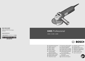 Bruksanvisning Bosch GWS 1000 Professional Vinkelslip