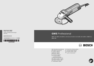 Bruksanvisning Bosch GWS 850 C Professional Vinkelslip