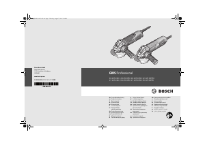 Kullanım kılavuzu Bosch GWS 13-125 CIEX Professional Avuç taşlama makinesi