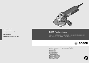 Kullanım kılavuzu Bosch GWS 14-125 CIE Professional Avuç taşlama makinesi