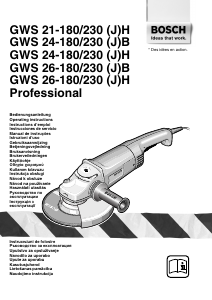 Bruksanvisning Bosch GWS 21-230 JHV Professional Vinkelslip