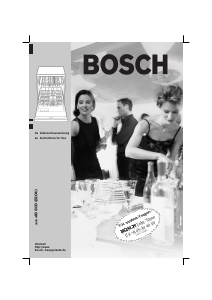 Manual Bosch SGV09A03 Dishwasher