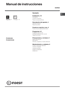 Manual de uso Indesit FI 20.B IX AG Horno
