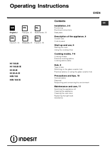 Mode d’emploi Indesit HIN 150 (WH) Four