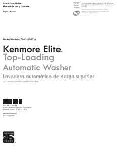 Handleiding Kenmore 796.31622 Elite Wasmachine