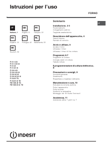 Bruksanvisning Indesit FI 52.B IX TD Ugn