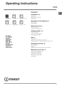 Bruksanvisning Indesit HI 150.A IX/1 Ugn