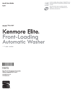 Handleiding Kenmore 796.41482 Elite Wasmachine
