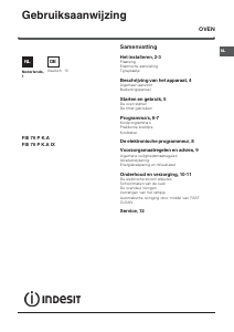 Bedienungsanleitung Indesit FIE 76 P K.A IX Backofen
