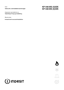 Brugsanvisning Indesit KP 648 MS (X)/DK Komfur