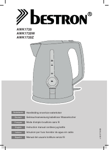 Bruksanvisning Bestron AWK1720Z Vattenkokare