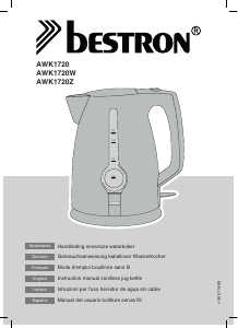 Manual de uso Bestron AWK1720 Hervidor