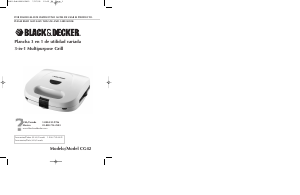 Bruksanvisning Black and Decker CG42 Smörgåsgrill