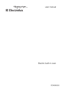 Manual Electrolux EOK86030X Oven