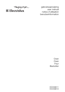 Mode d’emploi Electrolux EOC69611X Four