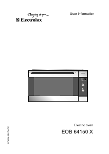 Manual Electrolux EOB64150X Oven