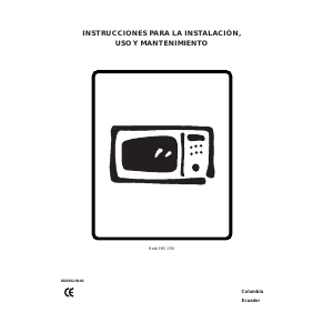 Manual de uso Electrolux EME2350 Microondas