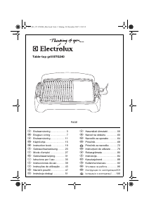 Manuál Electrolux ETG240 Stolní gril