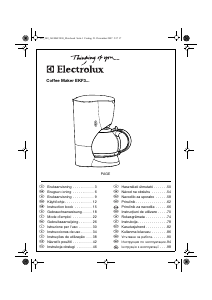 Kullanım kılavuzu Electrolux EKF3030 Kahve makinesi