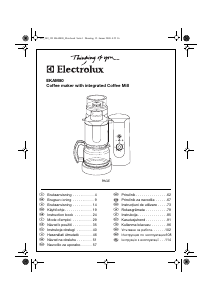 Kasutusjuhend Electrolux EKAM80 Kohvimasin
