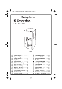Kasutusjuhend Electrolux EKF4000 Kohvimasin