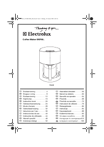 Käyttöohje Electrolux EKF6000 Kahvikone