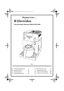 Mode d’emploi Electrolux ECG6400 Machine à expresso