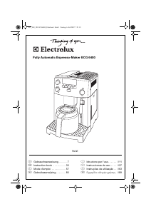 Manual de uso Electrolux ECG6400 Máquina de café espresso