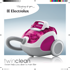 Bruksanvisning Electrolux Z8263 TwinClean Dammsugare