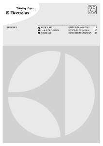 Mode d’emploi Electrolux EHD80240X Table de cuisson