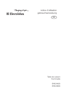 Mode d’emploi Electrolux EHG6423X Table de cuisson