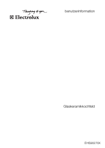 Bedienungsanleitung Electrolux EHS90270X Kochfeld